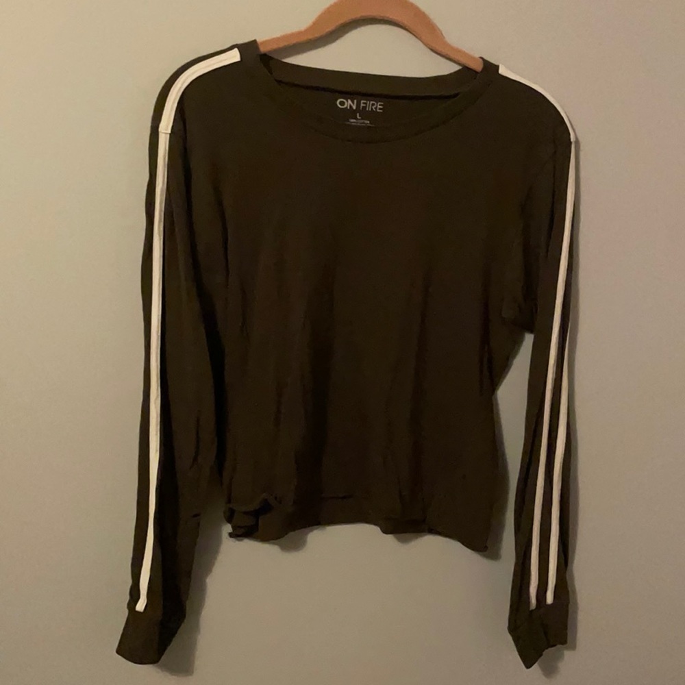 Dark Olive Green Crop Top
